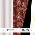 thumbnail image 4 of MIZHONA Red Blackout Curtain for Bedroom,Flower Printed Room Darkening Curtains Set of 2,42"x84", 4 of 5