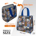 thumbnail image 3 of Dachshund and Flower Insulated Lunch Bag for Women & Adults,Large Portable Soft Cooler Lunch Bag,Thermal Food Storage Tote with Pearl Cotton,8.66L,8.75x5.75x9.5 Inch, 3 of 6