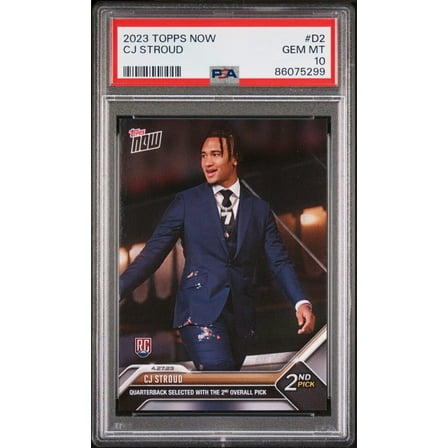 Graded 2023 Topps Now CJ Stroud #D2 Rookie RC Football Card PSA 10 Gem Mint
