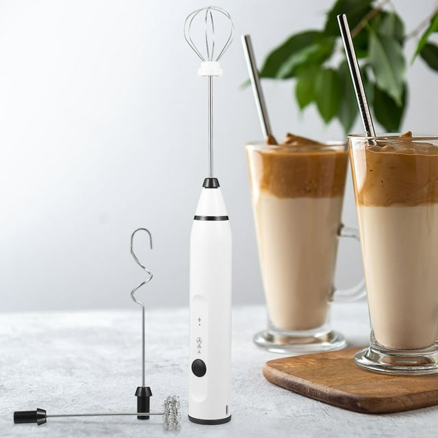 OULII 1 Set Multifunctional Handheld Mixer for Egg Beating in White Stainless Steel Kitchen Use