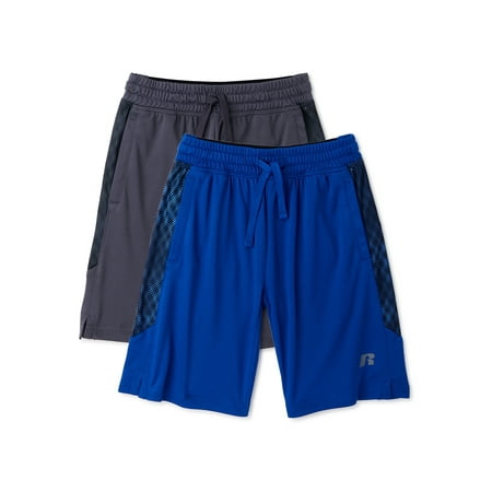 Russell Running Short (Big Boys), 4 Count, 2 Pack