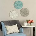thumbnail image 2 of Home Roots 321238 Petit Médaillon Bleu Décor Mural, 2 of 4