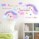 thumbnail image 3 of Calcomanías de pared de arco iris Nubes blancas Gotas de lluvia coloridas y estrellas Pegatinas de pared Bebé Guardería Niños Habitación Decoración de pared JAMW Sencillez, 3 of 5