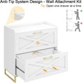 thumbnail image 5 of Conate 2 Drawer Farmhouse File Cabinet, Lateral Filing Cabinet with Charging Station for Home Office, Letter / Legal / A4 Size Hanging Files, 5 of 7