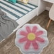 thumbnail image 3 of Felpudo Floral de Poliéster Absorbente y Antideslizante de 60 X 60 Cm | Felpudo Floral para Baño y Cocina | Felpudo de Microfibra Suave de Secado Rápido para Tocador, Habitación Infantil, Zona de Mas, 3 of 6