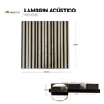 thumbnail image 4 of Lambrin Acústico Panel decorativo Gris Oxford Para Muro Tipo Madera 60x60cm 4pz, 4 of 8