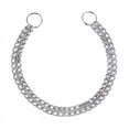 thumbnail image 4 of Dog Chain Collar Pet Iron Metal Double Chain Row Neck Leash Gear Choke Chain Walking Training for Small Medium Large Dogs, 4 of 6