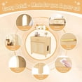 thumbnail image 4 of LUMAMIN   Cat Litter Box Enclosure, Hidden Cat Litter Box Furniture  with Scratching Board Doors and Storage Drawer, Wooden Indoor Cat House Cat Washroom, 4 of 10