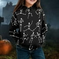 thumbnail image 2 of WRTFVZA Child Toddler Boys Girls Halloween Long Sleeve Letter Prints Warm Hoodie Pullover Tops Kids Sweat With Pumpkin Print Clothes, 2 of 2