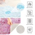 thumbnail image 6 of RMDQTR 16" × 24" Rectangle Shape Bathroom Rugs Plush Toilet Base Mat Soft Rugs Non Slip Absorbent Sleepy Unicorn Pink Rose Glow, 6 of 9
