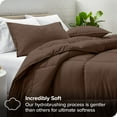thumbnail image 2 of Bare Home Goose Down Alternative Comforter Set - 3 Piece Set - King/Cal King, Cocoa, 2 of 7