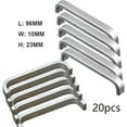 thumbnail image 4 of Lot de 20 Mini Poignées de Porte d'Armoire de Cuisine en Aluminium pour Chambre, 4 of 5
