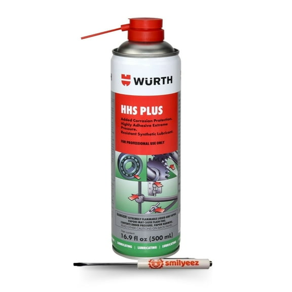 Wurth HHS Plus High Pressure Resistant Semi-Synthetic Oil Aerosol, 500 ml - Yellowish