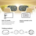 thumbnail image 4 of KUIFORTI Car Window Shades for Side Window Screens, 2 Pack Cling Sun Shade Blocker, Glare Shield and UV Rays Protection for Your Child 20.47" x 12.59", Turtle Print, 4 of 6