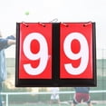thumbnail image 6 of Multipurpose Tabletop Scoreboard, Removable Flips up Portable 2 Digit Score Keeper for Basketball Ball Badminton Volleyball Indoor Sports Red, 6 of 8