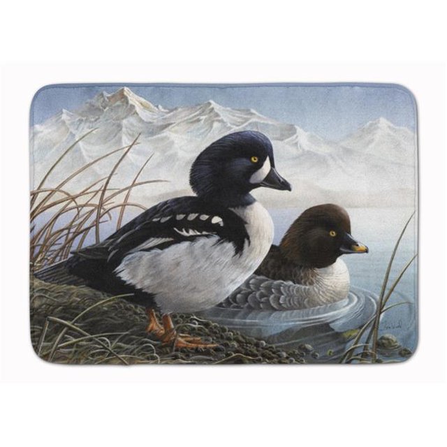 Goldeneye Ducks in the Water Machine Washable Memory Foam Mat