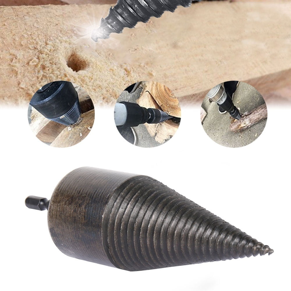 HOTBEST High Speed Twist Screw Splitting Cone Driver Firewood Drill Bit Wood Splitter Split