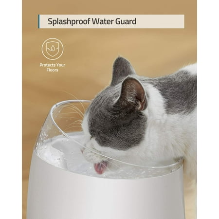 eufy PetCare Cat Water Fountain with Sterilization Filter, Large Capacity Pet Water Fountain, 5-Tiered Filtration System, 100% Pure Drinking Water, Cat Water Dispenser, Cat Supplies