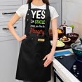 thumbnail image 3 of 2 Pack Adjustable Bib Apron with Fun Text Design - " YES I'm SHiLTE " & " steep you füs & Pliagey " - 2 Pockets for Cooking Kitchen Chef - Perfect for Men & Women, 3 of 6