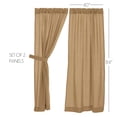 thumbnail image 3 of VHC Brands Burlap Farmhouse Curtain Panels, Dove Grey, 96x50, Set of 2, 3 of 11