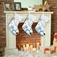 thumbnail image 7 of Coolnut 1PCS Christmas Stocking Funny Dinosaur Tree Xmas Stockings Decoration for Family Holiday Party Ornaments Decor Fireplace, 17.7 x 12 Inch, 7 of 7