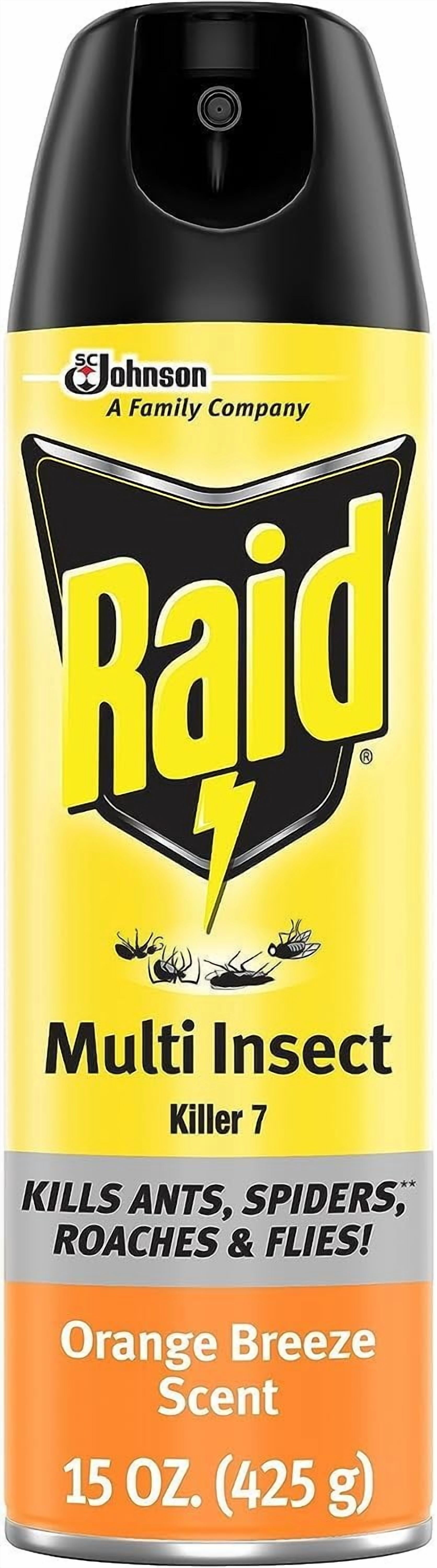 4-pack Raid Multi Insect Killer Orange Breeze - Insecticide Spray - 4 Pack, 15 Ounce — Residential Use, Standard Application