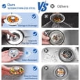 thumbnail image 3 of 1 pcs 3 in 1 Kitchen Sink Drain Strainer Stopper, Brushed Stainless Steel SUS 304 Pop Up Sink Drain Stopper for Standard 3-1/2 Inch Drain Anti-Clogging Odor Prevention, 3 of 9