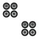 thumbnail image 1 of Bewildely 4Pcs RC Car Tires 1:16 Car Model Tyres Modification Parts for UD1602 Adults Black Negro 2Conjunto, 1 of 1