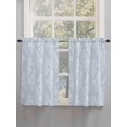 thumbnail image 5 of Light Blue Botanical 2 Panel Kitchen Curtains for Windows, Pastoral Elegant Spring Floral Bathroom Privacy Curtain, Home Décor Window Treatment for Bedroom/Living Room 55"x45", 5 of 6