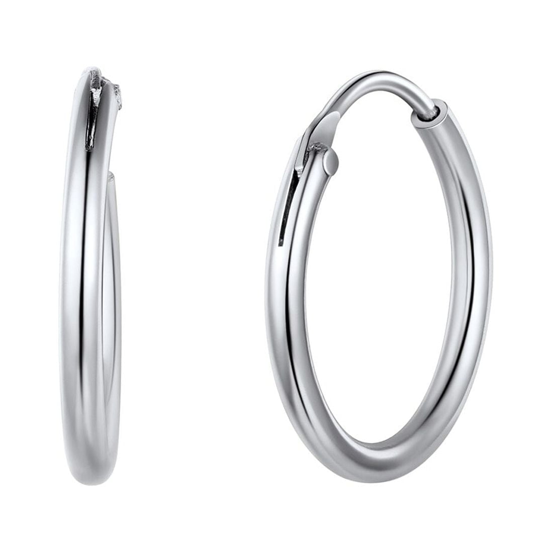 Hoop Earring Findings with Jump Ring Nickel Free 925 Sterling Silver, Lever  Back, 12mm Diameter - Ideal for DIY Jewellery Making, Sterling Silver,  No_Stone : : Toys & Games
