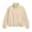 Khaki, variant on NAISIBABY Girls Sweatshirt, Casual Solid Long Sleeve Pullover Fleece Top Beige 9-12Months