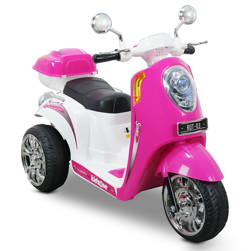 Kidzone Ride On Motorcycle 6V Toy Battery Powered Electric 3 Wheel