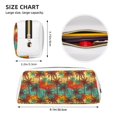 thumbnail image 3 of Uemuo Colorful Hawaii Palms Printed Leather Pencil Case, Pencil Pouch, Portable Pencil Bag, Pen Case for& Office, 3 of 7