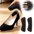 thumbnail image 1 of 2 Pairs Silicone Heel Grips, Anti-Blister Heel Cushion Inserts, Non-Slip Shoe Liners for Loose Shoes, Comfort Heel Protectors for Women High Heels and Flats, 1 of 5
