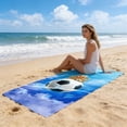 thumbnail image 6 of Partheme 55x28 in Beach Towel , Soccer Quick Dry Sand Beach Towel for Boys Personalized Beach Towel Pool Camping Travel Towel Soft Beach Blanket Bath Shower Towel , B, 6 of 6