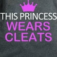 thumbnail image 3 of CafePress - This Princess Wears Cleats Women's Dark T Shirt - Women's Traditional Fit Dark T-Shirt, 3 of 4