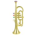 thumbnail image 3 of Bamboohart Jouet Instrument de Musique Imitation Trompette Outil d'Enseignement Doré Ornement de Table de Bureau 1 Pce, 3 of 10