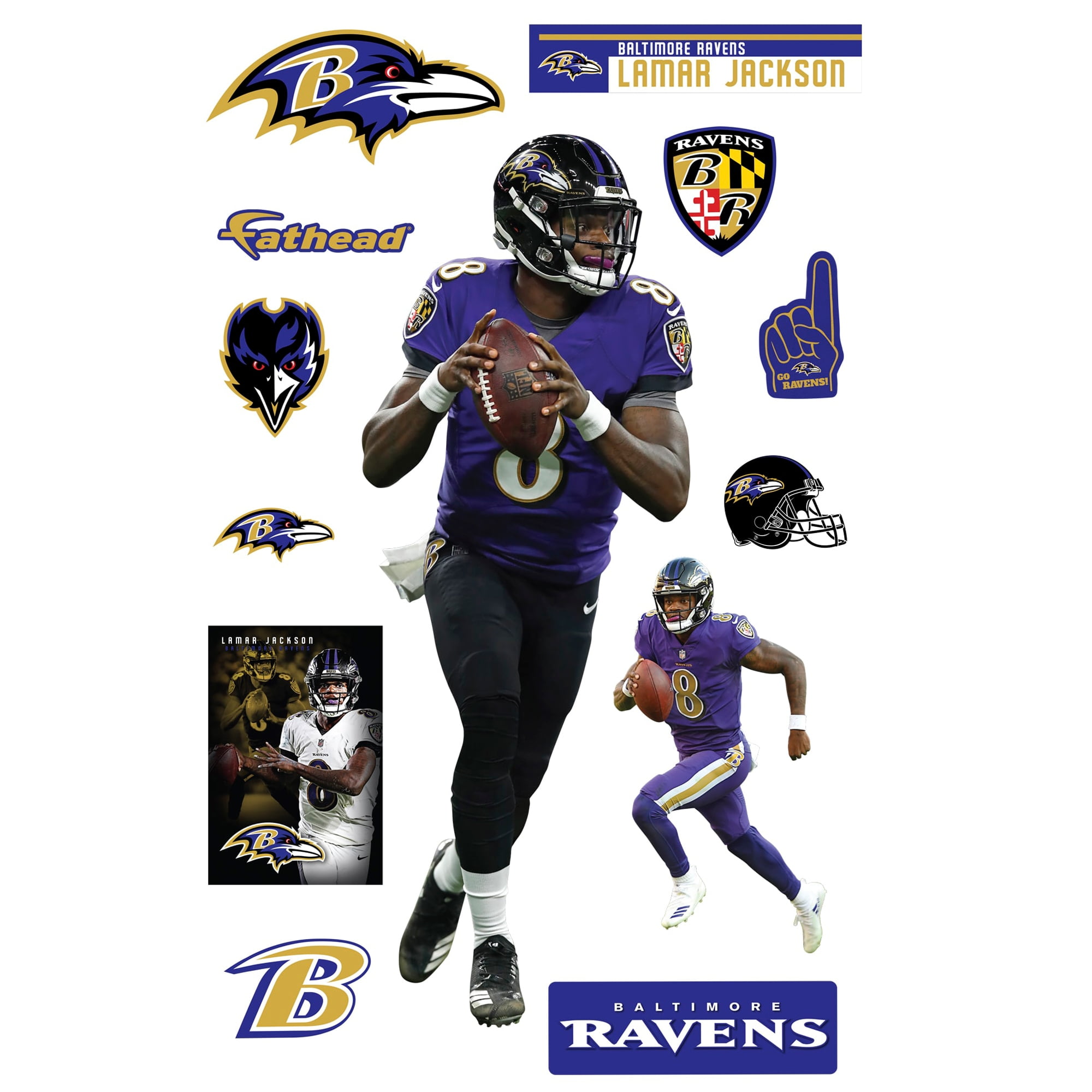 BALTIMORE RAVENS PLAY TO WIN MICKEY MOUSE LAPTOP MULTI USE REUSABLE DECALS 