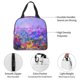 thumbnail image 4 of Easygdp Colorful Purple Cosmos Flower Bolsa Térmica Premium - Tela Oxford Impermeable, Gran Capacidad, Bolsillo Frontal, Unisex para Trabajo, Escuela, Actividades al Aire Libre y Picnics, 4 of 8