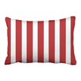 thumbnail image 1 of RYLABLUE Rectangl Throw Pillow Covers Retro Nautical Stripe In Patriotic Red Pillowcases Polyester 20 x 30 Inch With Hidden Zipper Home Sofa Cushion Decorative Pillowcase, 1 of 1