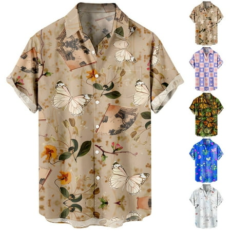 

Men Dad Collared T-Shirts with Chest Pocket Soft Clothing Apparel for Boys 5-14 Years