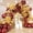 Burgundy, Gold, variant on Burgundy and Gold Balloons Arch Kit - 158Pcs Burgundy Maroon and Metallic Gold Balloon Garland Kit for Birthday Wedding Anniversary Bridal Bachelorette Wedding Mother's Day Party Decorations