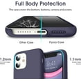 thumbnail image 4 of Liquid Silicone Case for iPhone 11 (6.1''), [Scratch-Resistant, Anti-Fingerprint, Shockproof] Protective Slim Fit Phone Case, 4-Layer Cover with Microfiber Lining, Silky-Soft Touch, Deep Purple, 4 of 14