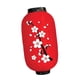 thumbnail image 5 of Lámpara de tela japonesa con forma de farol, lámpara colgante oriental para el hogar, cumpleaños flor grande de fondo rojo, 5 of 9