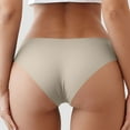 thumbnail image 6 of Dgankt Womens Underwear Fashion Casual Solid Color Seamless Ice Silk Sexy Mid Waist Underwear,Size S-XL, 6 of 6