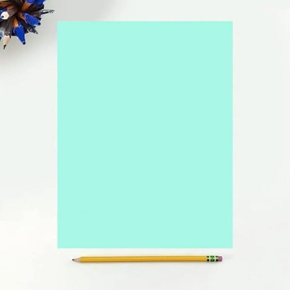 Colored Copy Paper, 20 8.5 X 11, 500 Sheets (Turquoise)