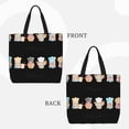 thumbnail image 2 of Honeii Little Chef Gnome Print Tote Bag, Reusable Grocery Shopping Bag,Shoulder Bag with Inner Pocket, 2 of 7