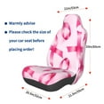 thumbnail image 3 of Wukai Breast Cancer Ribbons Awareness Full Set Car Seat Covers with Soft Padding Universal Auto Front Seats Protector and Cushion Mat, 3 of 5