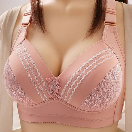 Xdegoge Ofertas En Walmart Clearance Ropa Bras for Women High Support No Underwire Seamless Bras Push Up Full Coverage Bras Plus Size Thin Breathable Mesh Underwear Ladies Bras Lingerie Clearance