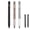 3pcs-a, variant on Geometric Crinkle Pen – 0.5mm Retractable Metal Shape Shifting Fidget Pen, Deformation Gel Pen with Sensory Crunch Sound, for Writing & Drawing (Black/Gold/Silver)